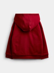 JoJo Maman Bébé Burgundy Red Woodland Reversible Hoodie - Image 3 of 8