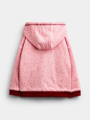 JoJo Maman Bébé Burgundy Red Woodland Reversible Hoodie - Image 4 of 8