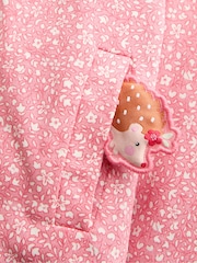 JoJo Maman Bébé Burgundy Red Woodland Reversible Hoodie - Image 8 of 8