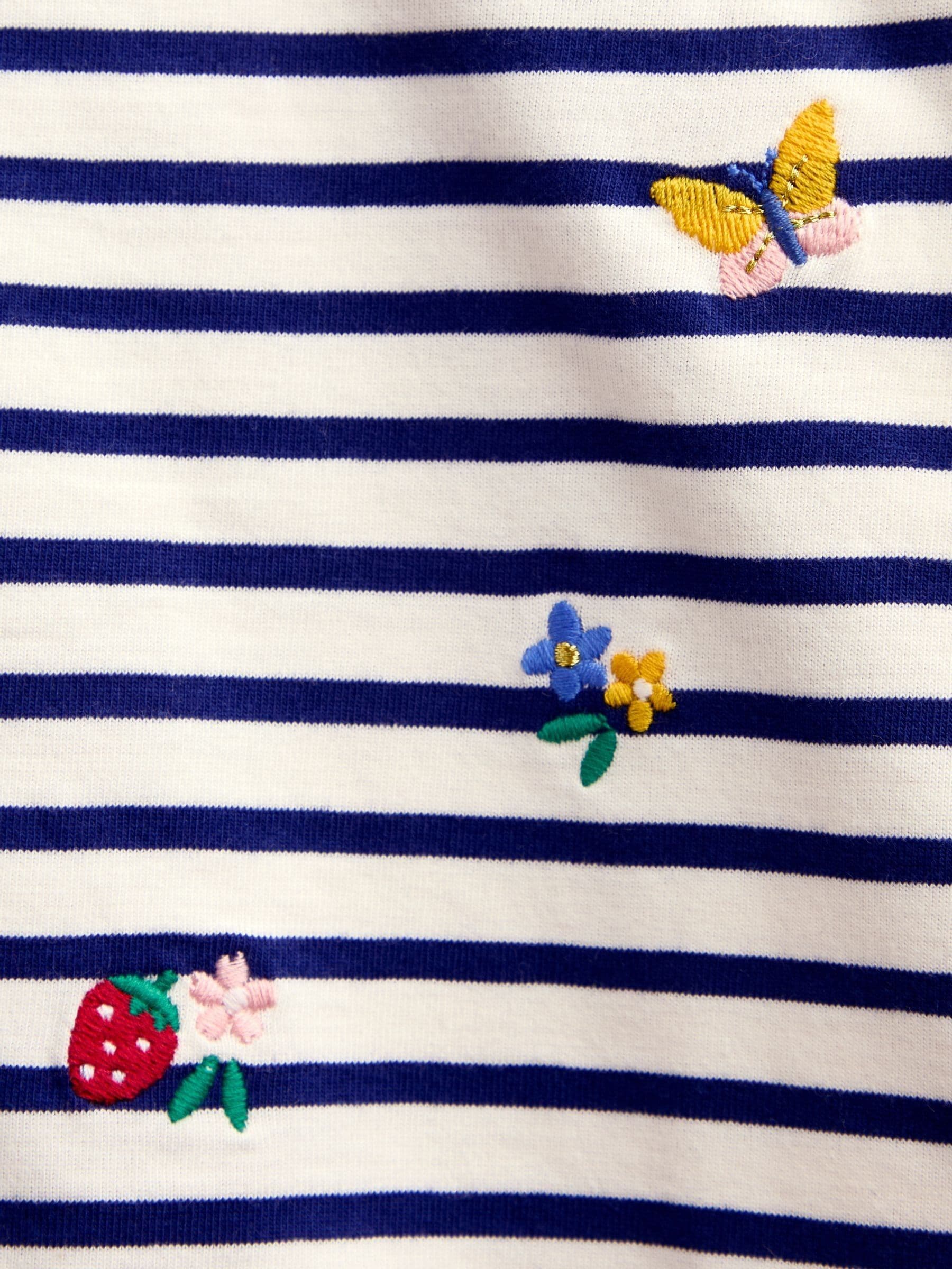 Buy Jojo Maman Bébé Navy Blue Floral Embroidered Top from Next USA