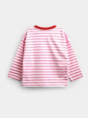 Jojo Maman Bébé Pink Breakfast Embroidered Top - Image 2 of 4