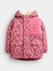 JoJo Maman Bébé Pink Ditsy 4-In-1 Jacket - Image 1 of 10