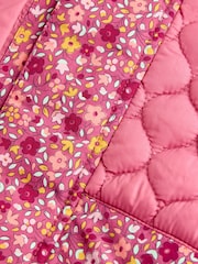 JoJo Maman Bébé Pink Ditsy 4-In-1 Jacket - Image 10 of 10