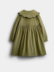 Jojo Maman Bébé Khaki Green The Gruffalo Appliqué Collar Dress - Image 2 of 4