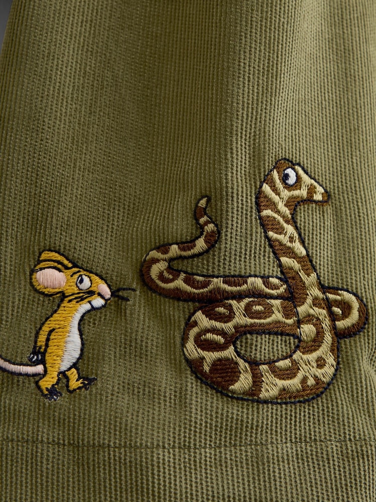 Jojo Maman Bébé Khaki Green The Gruffalo Appliqué Collar Dress - Image 4 of 4 Jojo Maman Bébé Khaki Green The Gruffalo Appliqué Collar Dress - Image 4 of 4