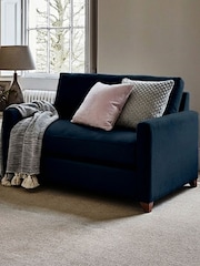 Willow & Hall Sapphire Blue Foxham Sofa Bed - Image 1 of 4