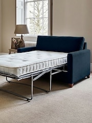 Willow & Hall Sapphire Blue Foxham Sofa Bed - Image 3 of 4