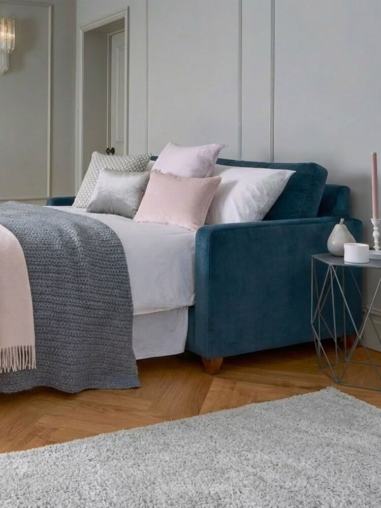 Willow & Hall Royal Blue Foxham Sofa Bed - Image 1 of 5