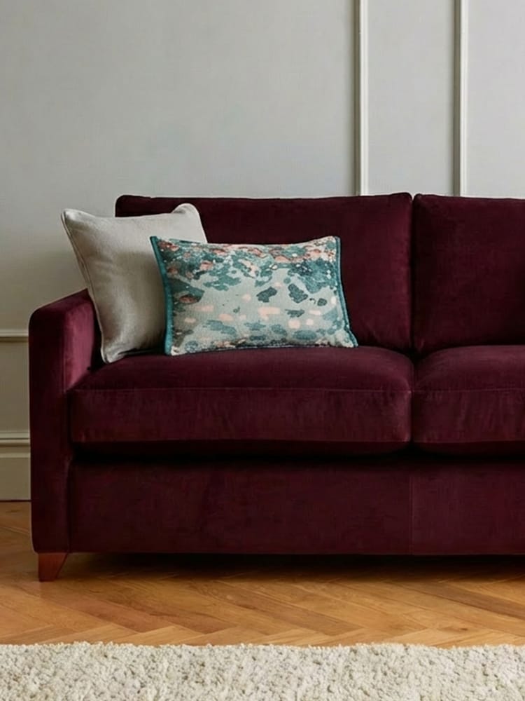 Willow & Hall Burgundy Red Foxham Sofa Bed - Image 2 of 5