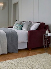 Willow & Hall Burgundy Red Foxham Sofa Bed - Image 4 of 5