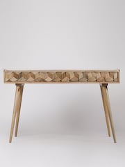 Swoon Light Brown Terning Acacia Wood Two Drawer Desk - Image 1 of 5