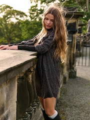 The Set 2 Pack Shirt Dress Brown, Cream - Image 6 of 10