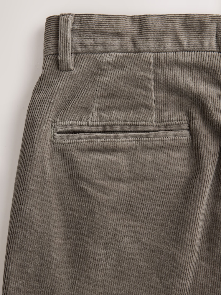 Stone Straight Fit Corduroy Chino Trousers - Image 2 of 4