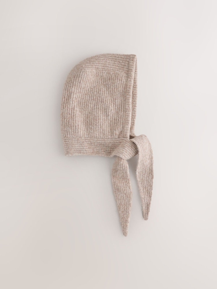 Oatmeal - Scarf Bonnet Hat - រូបភាព 1 នៃ 3