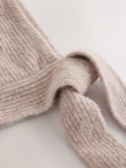 Oatmeal - Scarf Bonnet Hat - រូបភាព 2 នៃ 3