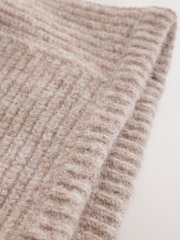 Oatmeal - Scarf Bonnet Hat - រូបភាព 3 នៃ 3