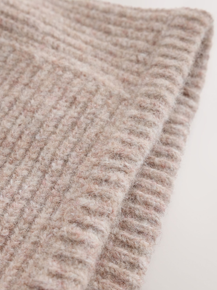 Oatmeal - Scarf Bonnet Hat - រូបភាព 3 នៃ 3