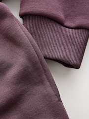 Purple Skull Oversized Fit Heavy Weight Zip Through Hoodie (3-16yrs) - Image 4 of 4