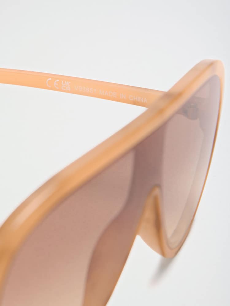 Friends Like These Cream Visor Aviator Sunglasses - Image 5 of 5