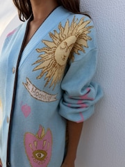 Never Fully Dressed Blue Blue Mystical Cardigan - Image 3 of 4