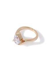Diamond Simulant Stone Pear Ring - Image 3 of 3