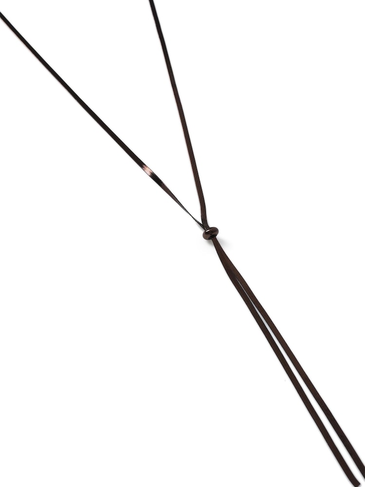 Aela Lariat Brown Necklace - Image 2 of 2 Aela Lariat Brown Necklace - Image 2 of 2