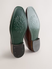 Brown Leather Toecap Shoes - Image 8 of 8