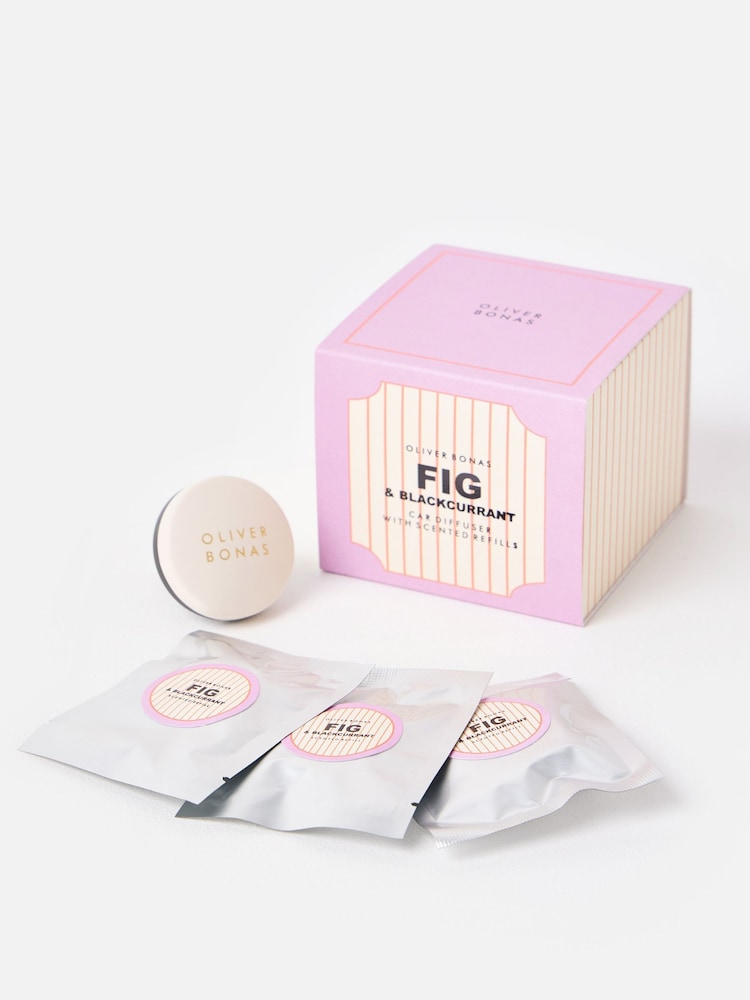 Oliver Bonas Cream Firma Fig Scented Car Diffuser - Image 1 of 4 Oliver Bonas Cream Firma Fig Scented Car Diffuser - Image 1 of 4
