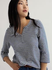 Seasalt Cornwall Blue Carlyon Top - Image 4 of 8