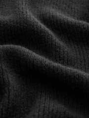 Schwarz gerippt - Heavyweight Triangle Scarf - Bild 8 von 8