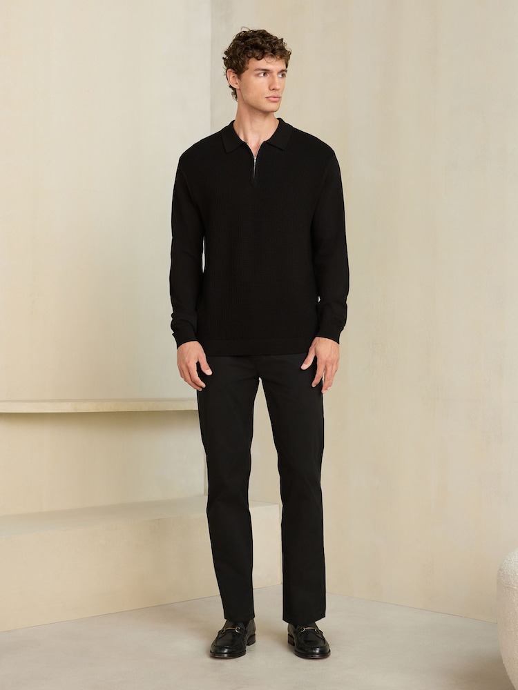 Noir - Motionflex Thermogen Chino Trousers - Image 1 sur 10