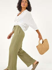 Roman Green Stripe Trousers - Image 1 of 5