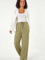 Roman Green Stripe Trousers - Image 2 of 5
