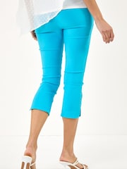 Roman Blue Stud Hem Stretch Trousers - Image 3 of 5