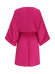 Rosa - Pour Moi – Crinkle – O-Ring-Strandüberwurf aus Webstoff - Bild 4 von 4