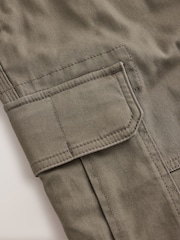 Brown Baggy Fit Cotton Stretch Cargo Trousers - Image 9 of 9