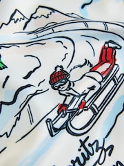Multi Apres Ski Square Lightweight Scarf - Image 3 of 4