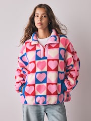 Little Bird Oversized 1/4 Zip Borg Fleece - Bild 1 von 15