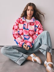 Little Bird Oversized 1/4 Zip Borg Fleece - Bild 3 von 15
