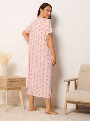 Yours Curve Black Soft Touch Midaxi Nightdresses 2 Pack - Image 5 of 9