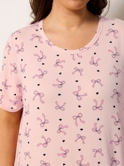 Yours Curve Black Soft Touch Midaxi Nightdresses 2 Pack - Image 6 of 9