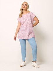 Yours Curve Green Grown On Sleeve T-Shirts 3 Pack - Image 4 of 9