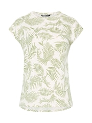 Yours Curve Green Grown On Sleeve T-Shirts 3 Pack - Image 7 of 9