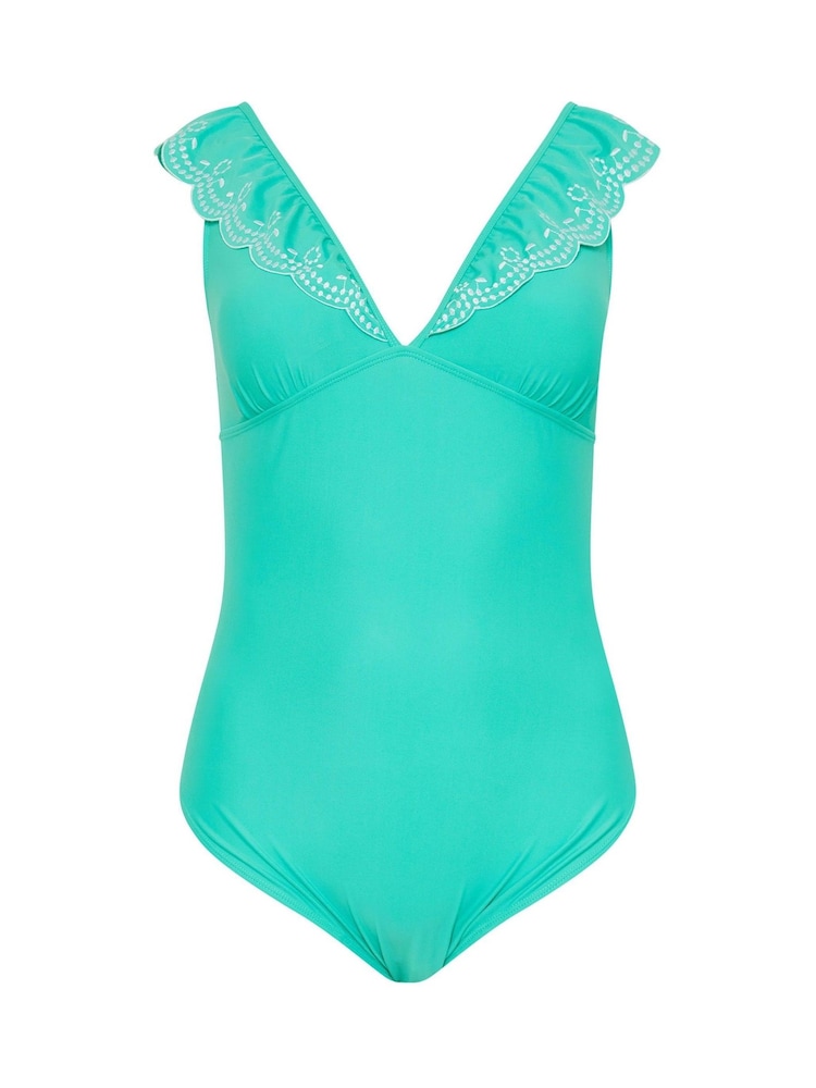 Yours Curve Broderie Frill Swimsuit - 圖片 6/6