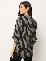 M&Co Natural Animal Print Shirt - Image 3 of 5