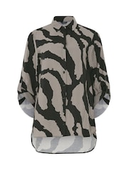M&Co Natural Animal Print Shirt - Image 5 of 5