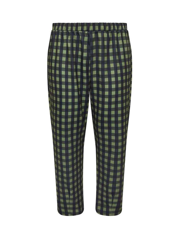 Yours Curve Green Limited Barrel Gingham Trousers - Image 5 of 5 Yours Curve Green Limited Barrel Gingham Trousers - Image 5 of 5