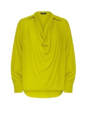 M&Co Green Drape Front Blouse - Image 5 of 5