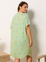 Yours Curve Black Soft Touch Dipped Back Nightdresses 2 Pack - Image 4 of 9