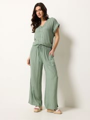 M&Co Dobby Stripe Trousers - Obraz 2 z 5